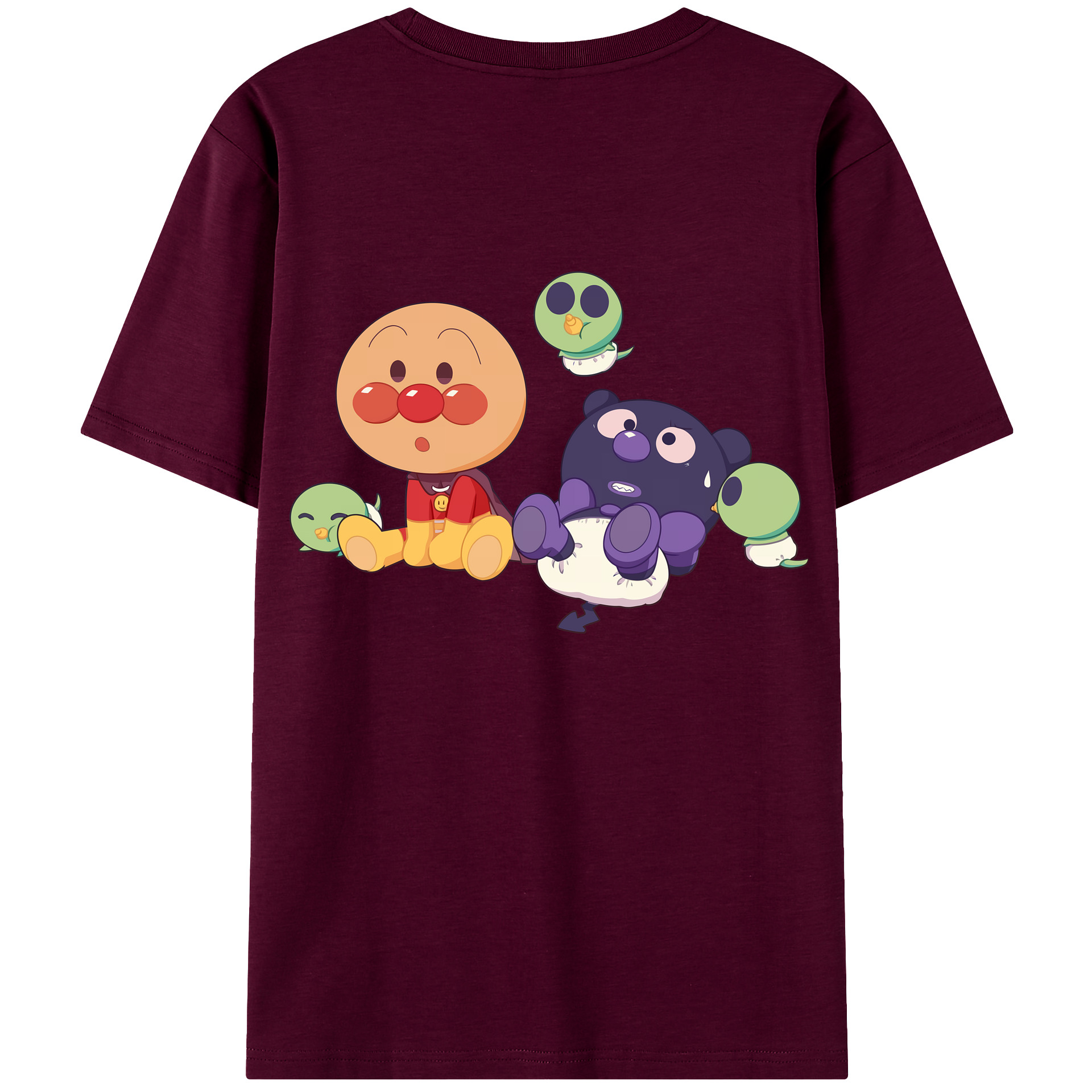 アンパンマン Anpanman レディース半袖Tシャツ(バックプリント)